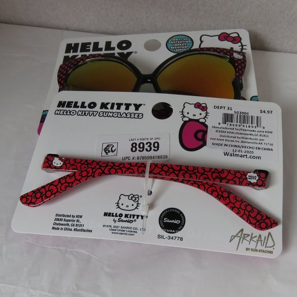 Hello Kitty Girls Butterfly Sunglasses - Picture 6 of 10